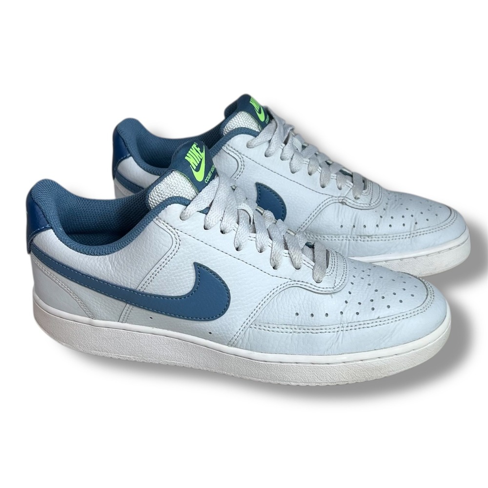 Nike Court Vision Low Sneakers Men's 7.5 Photon Dust Thunderstorm Ghost Green‎